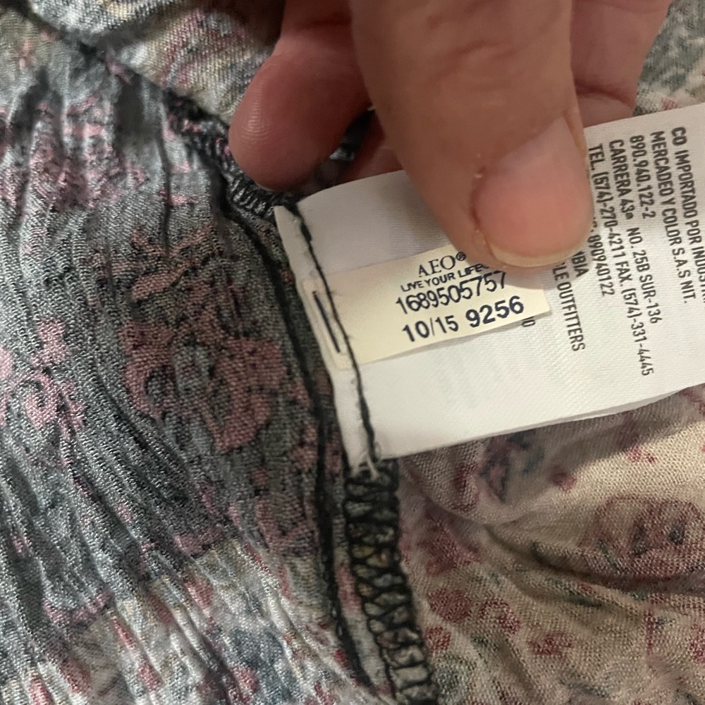 American Eagle Bell Sleeve Patchwork Swing Dress … - image 8